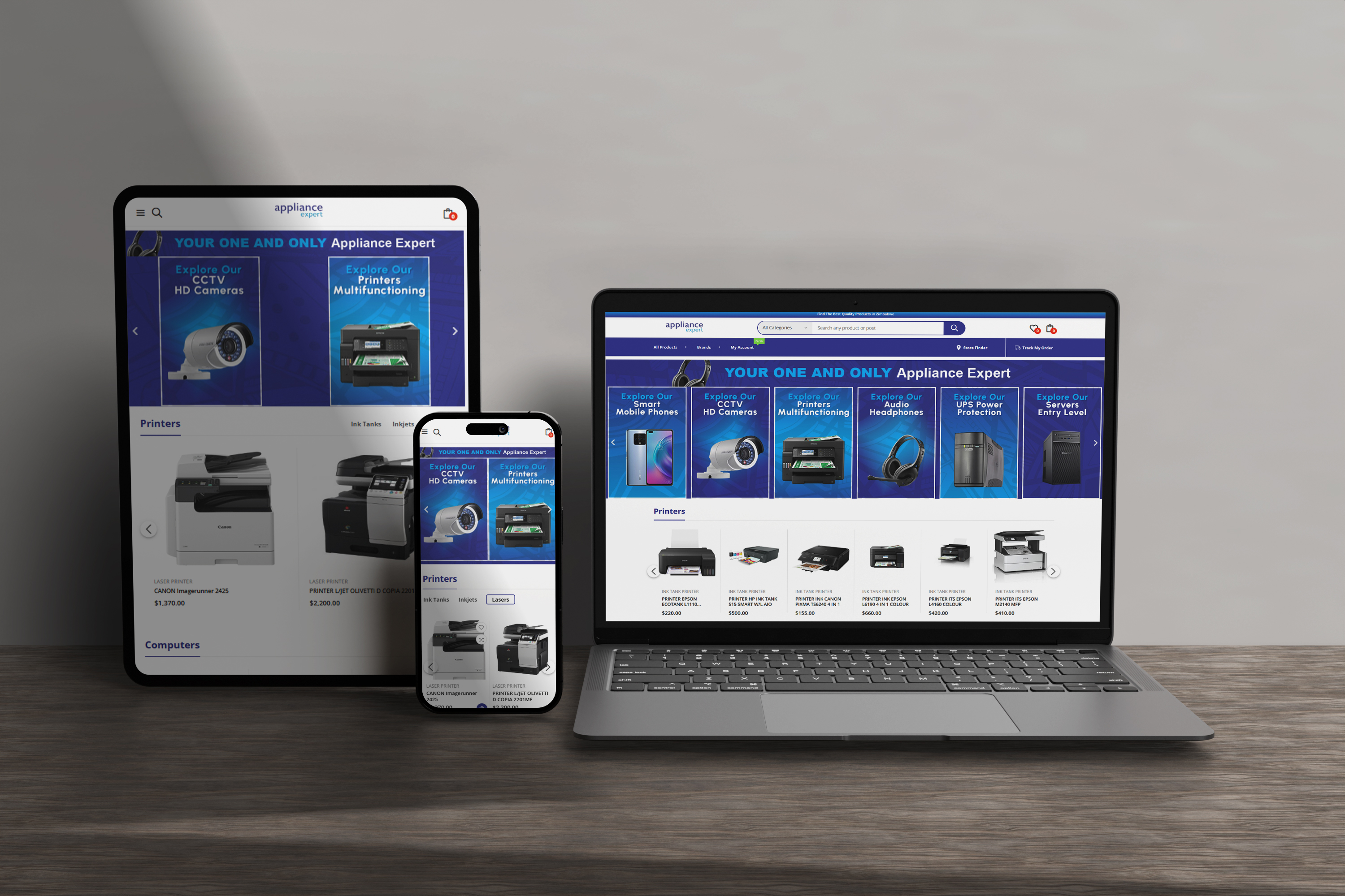 Appliance Expert website