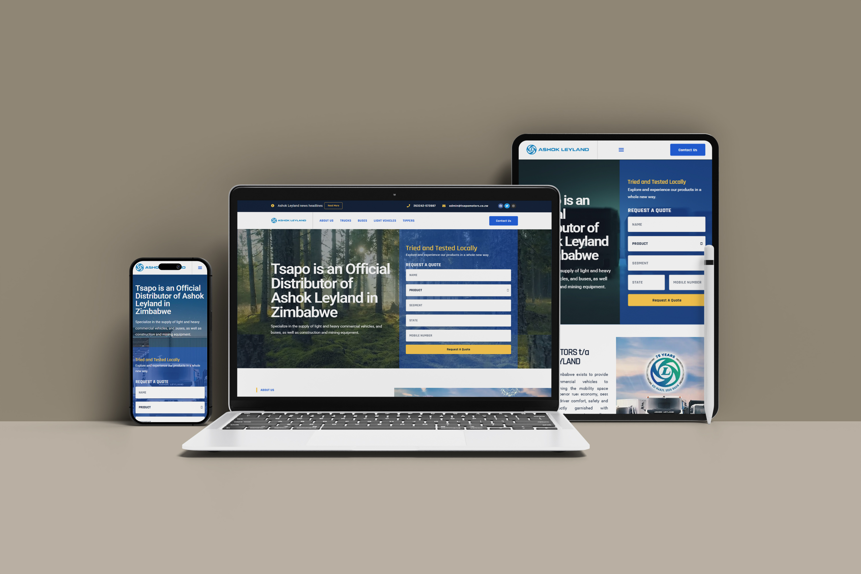 Ashok Leyland website