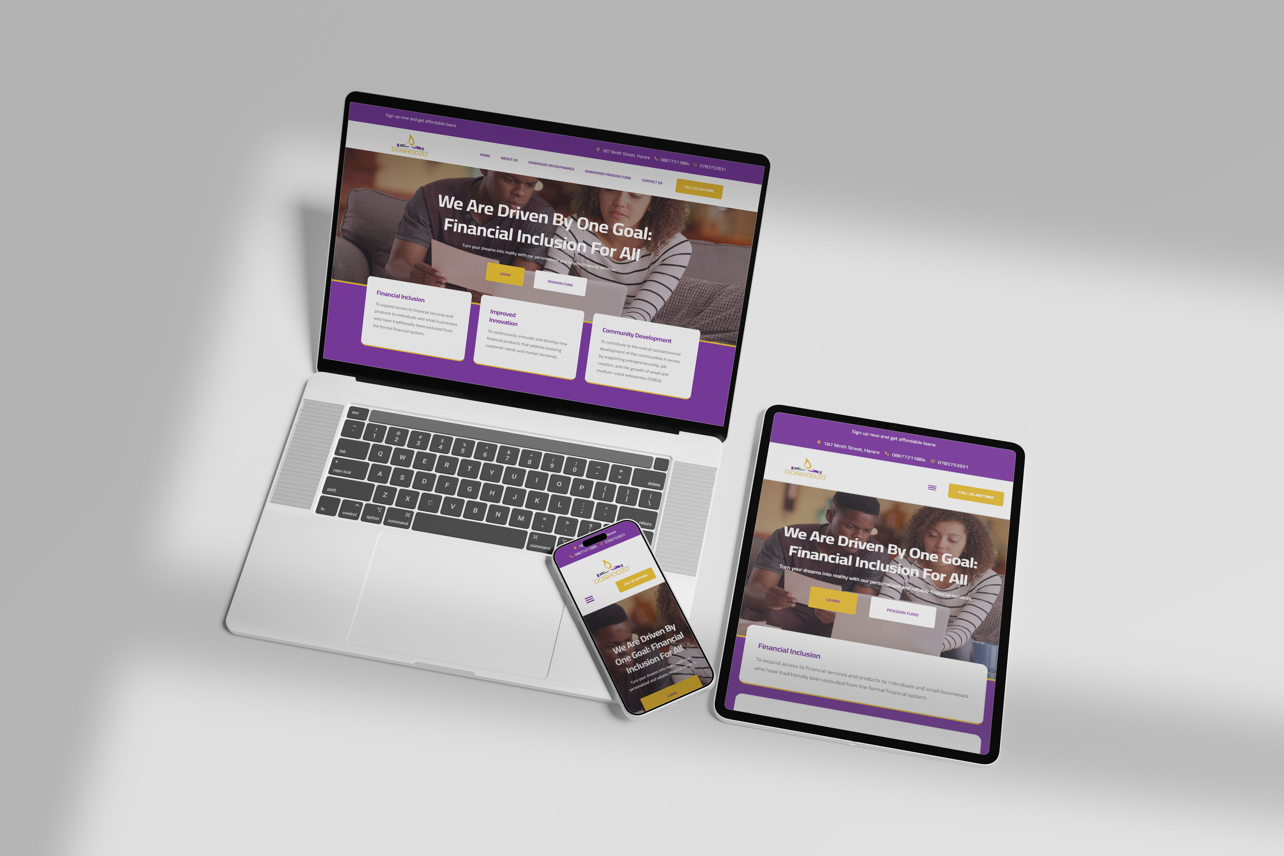 Donhodzo Microfinance website