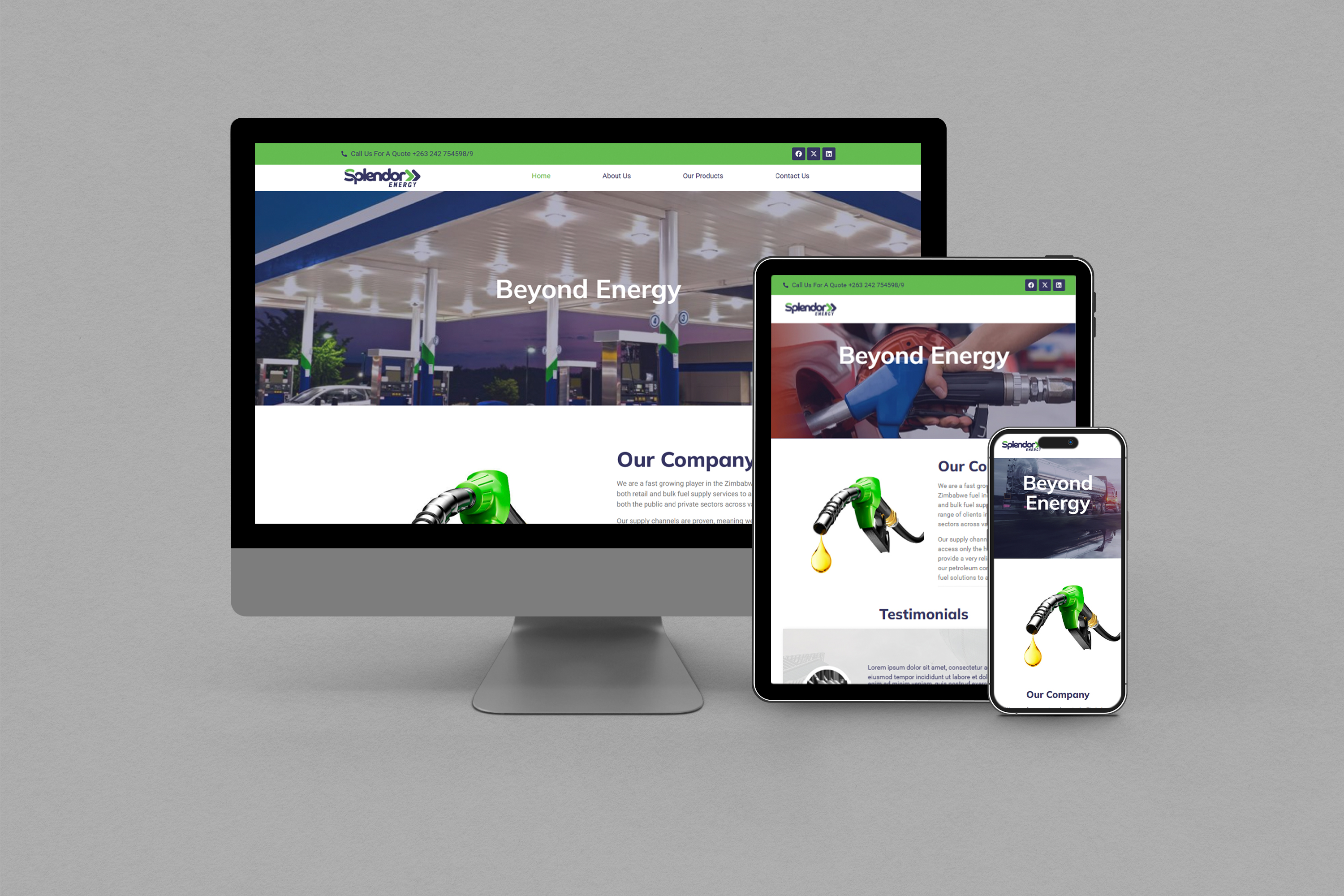 Splendor Energy website